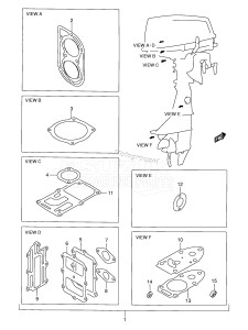 DT8 From 0801-151001 ()  2001 drawing OPTIONAL : GASKET SET