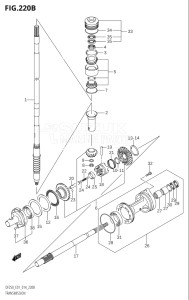 22503Z-410001 (2014) 225hp E01 E40-Gen. Export 1 - Costa Rica (DF225Z) DF225Z drawing TRANSMISSION (DF200T:E40)