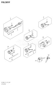 11503F-710001 (2017) 115hp E11 E40-Gen. Export 1-and 2 (DF115AT) DF115A drawing OPT:METER (DF140AT:E11)