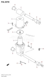 DF115Z From 11502Z-210001 (E01 E40)  2012 drawing TRIM CYLINDER (DF115T:E40)