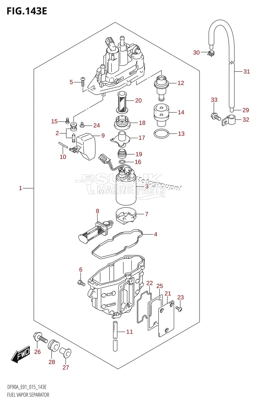 FUEL VAPOR SEPARATOR (DF80A:E01)