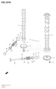 DF80A From 08002F-310001 (E40)  2013 drawing CAMSHAFT (DF90A:E40)