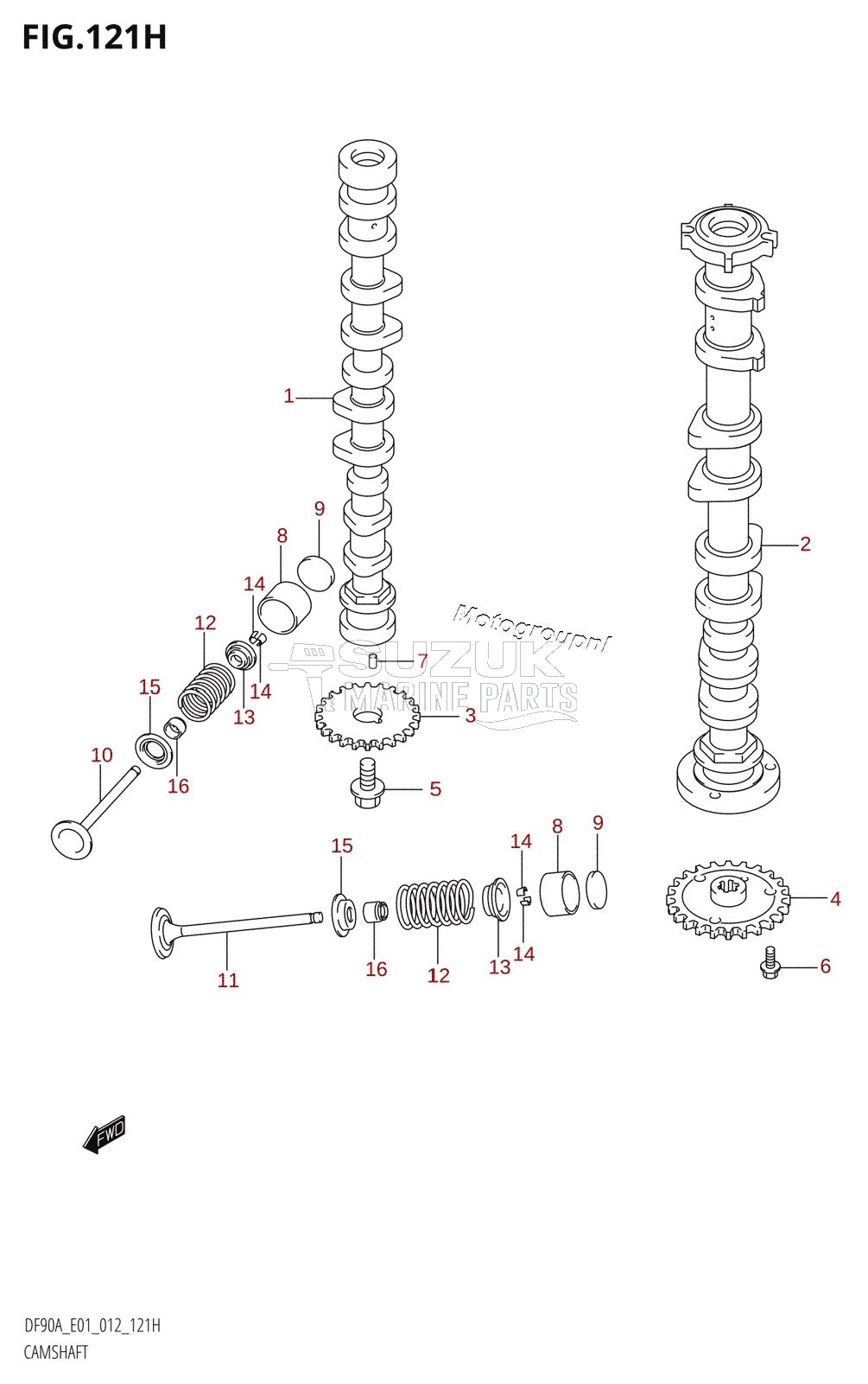 CAMSHAFT (DF90A:E40)