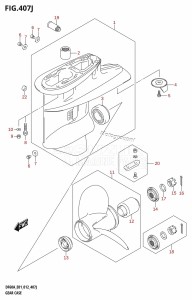 DF50A From 05003F-210001 (E01)  2012 drawing GEAR CASE (DF60AQH:E40)