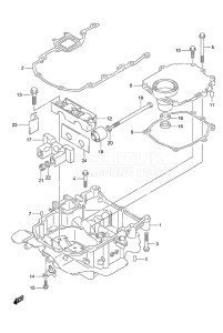 Outboard DF 40A drawing Engine Holder