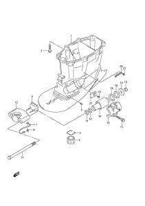 Outboard DF 200 drawing Drive Shaft Housing (Type: X)