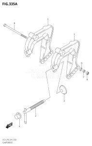 00252F-910001 (2019) 2.5hp P03-U.S.A (DF2.5) DF2.5 drawing CLAMP BRACKET