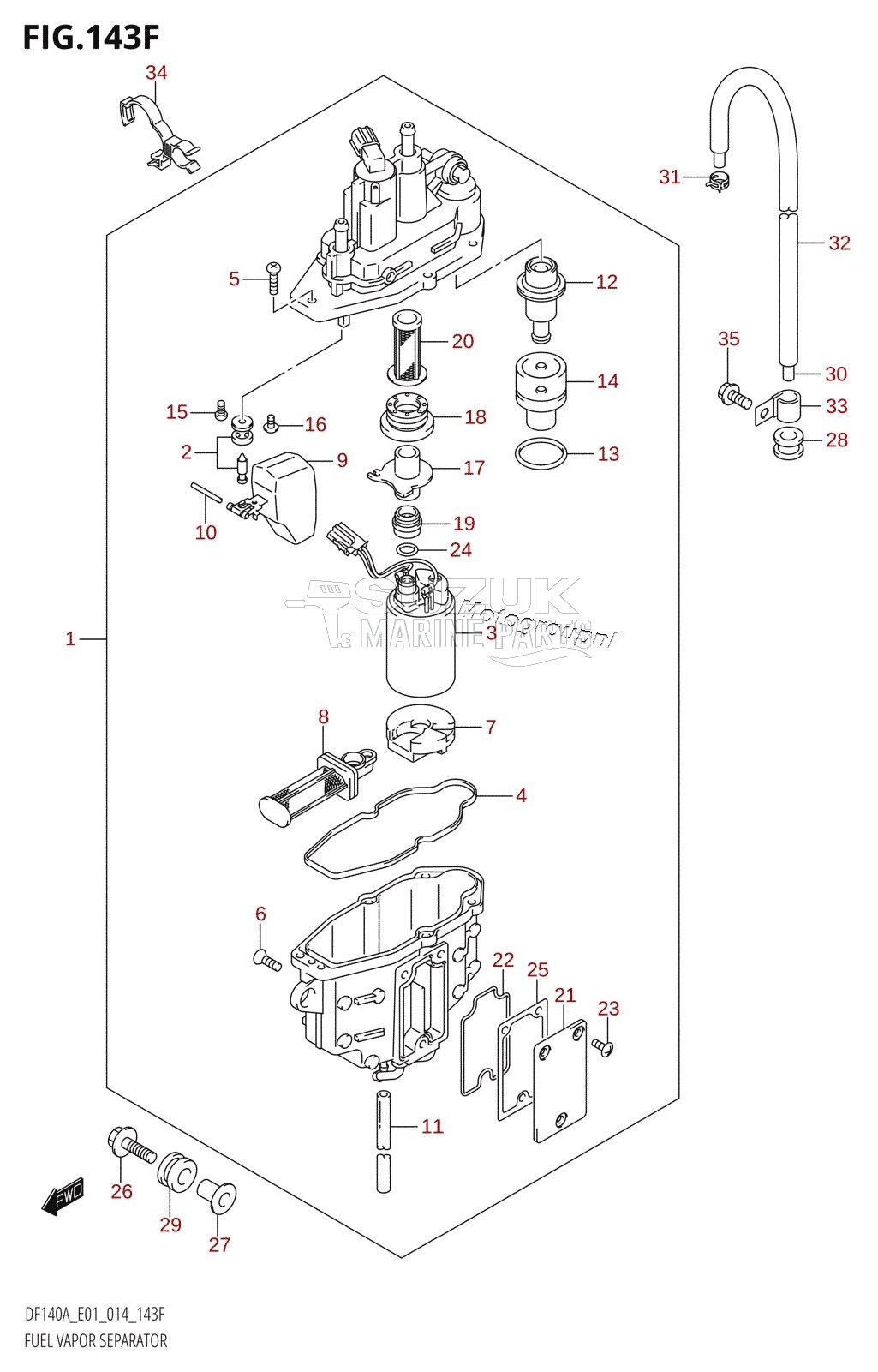 FUEL VAPOR SEPARATOR (DF115AZ:E40)