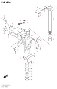 05003F-510001 (2005) 50hp E03-USA (DF50A) DF50A drawing SWIVEL BRACKET (DF40A:E03)