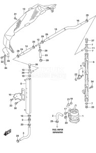 DF 175 drawing Fuel Injector (Model: TG/ZG)