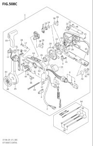 14003Z-510001 (2005) 140hp E01 E40-Gen. Export 1 - Costa Rica (DF140AZ) DF140AZ drawing OPT:REMOTE CONTROL (DF115AT:E40)