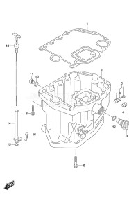 Outboard DF 140A drawing Oil Pan