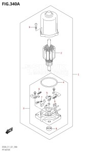 05003F-340001 (2023) 50hp E01-Gen. Export 1 (DF50AT  DF50ATH) DF50A drawing PTT MOTOR (SEE NOTE)