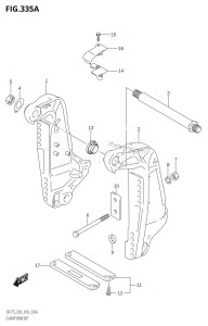 DF150Z From 15002Z-810001 (E03)  2018 drawing CLAMP BRACKET (DF150T,DF150Z,DF175T,DF175Z)