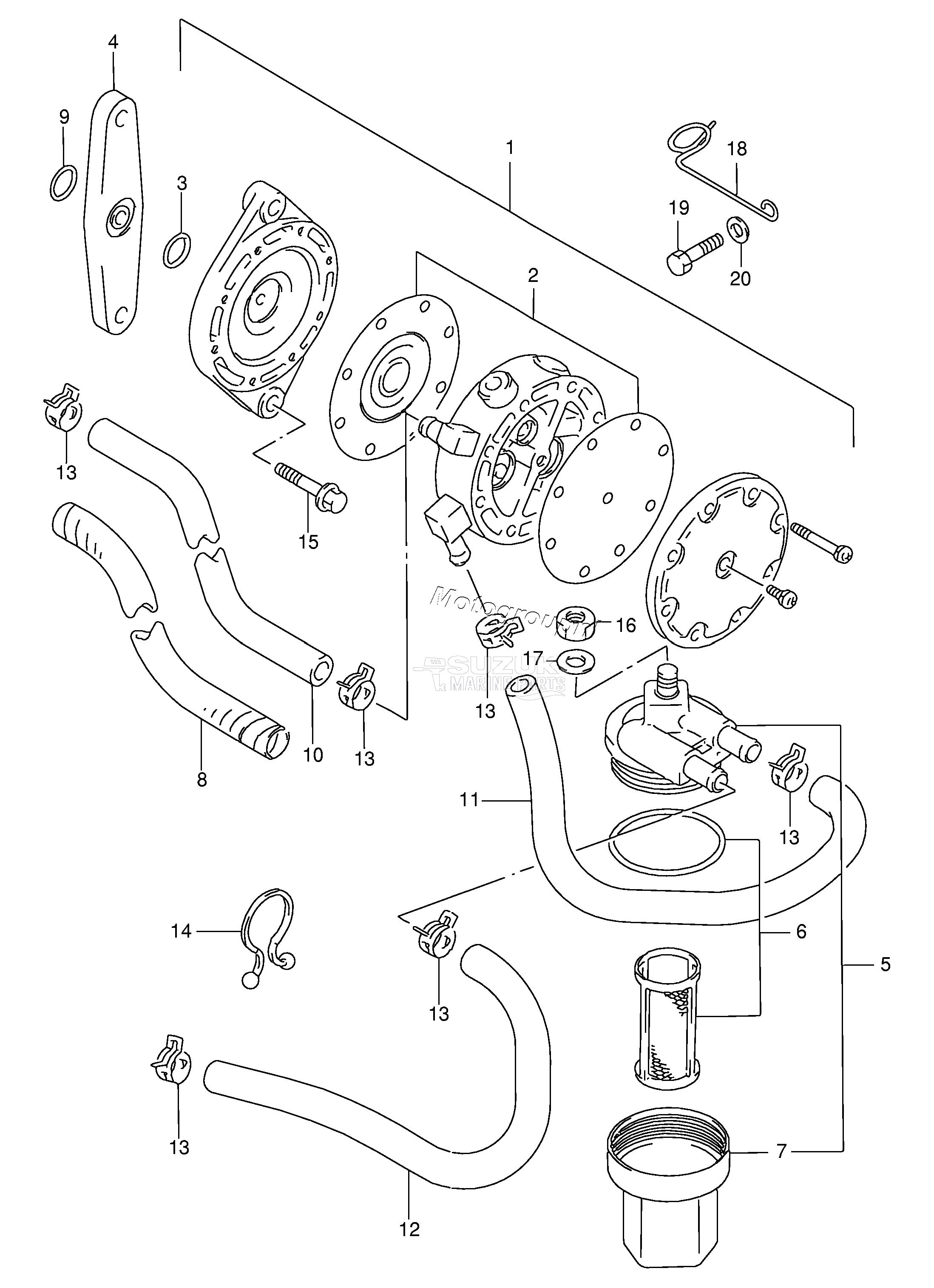 FUEL PUMP (DT115S /​ DT140EPI)