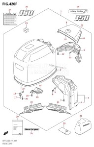 DF175ZG From 17502Z-410001 (E03)  2014 drawing ENGINE COVER (DF150Z:E03)