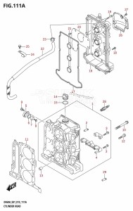 DF40A From 04003F-510001 (E01 E13)  2015 drawing CYLINDER HEAD (DF40A:E01)