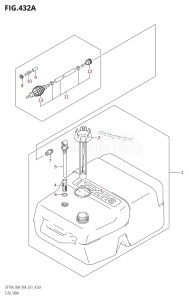 DF80A From 08002F-110001 (E01 E40)  2011 drawing FUEL TANK