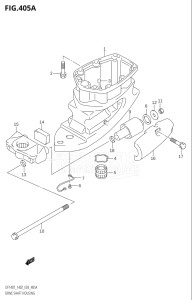 14001F-371001 (2003) 140hp E03-USA (DF140TK3) DF140 drawing DRIVE SHAFT HOUSING