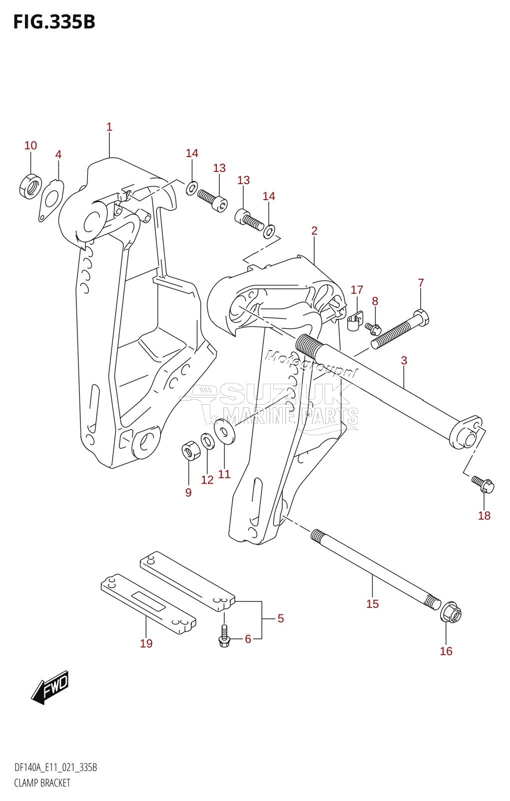 CLAMP BRACKET (DF115AST)