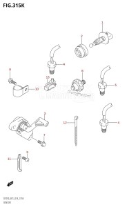 DF200 From 20002F-410001 (E01 E40)  2014 drawing SENSOR (DF250T:E40)