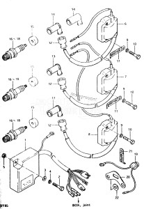 DT85 From 8501-001001 ()  1986 drawing IGNITION