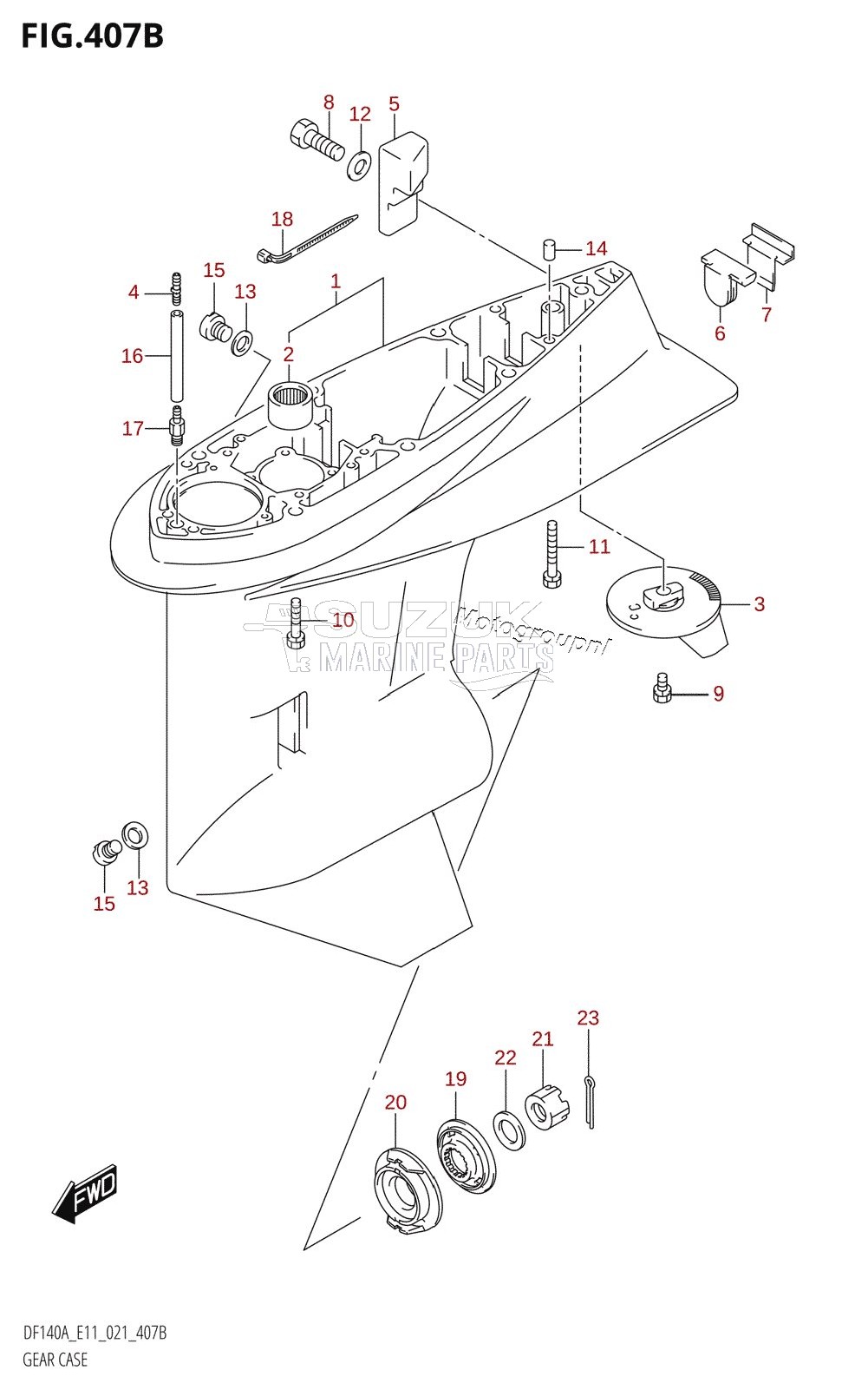 GEAR CASE (DF115AST)