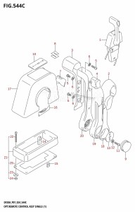 DF9.9B From 00995F-440001 (P01)  2024 drawing OPT:REMOTE CONTROL ASSY SINGLE (1) (DF20AR,DF20AT)