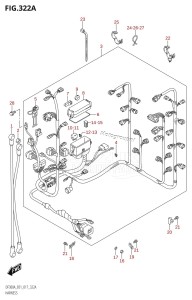 DF250A From 25003P-710001 (E01 E40)  2017 drawing HARNESS