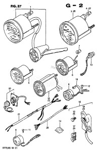 DT85 From 8501-614766 ()  1986 drawing OPT: METER (MODEL VG)