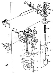 DT2 From 0201-100001 ()  1988 drawing CARBURETOR