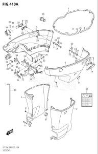 15002Z-240001 (2022) 150hp E40-Costa Rica (DF150WZ) DF150 drawing SIDE COVER