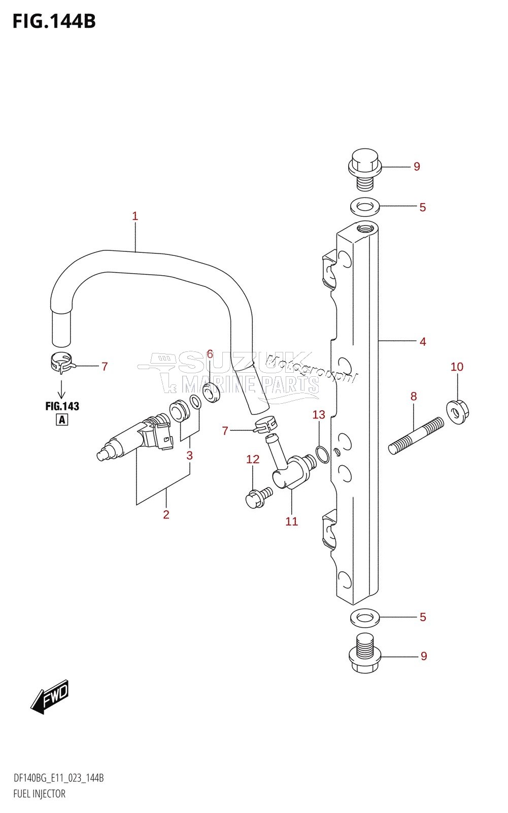 FUEL INJECTOR (E11:(022,023))