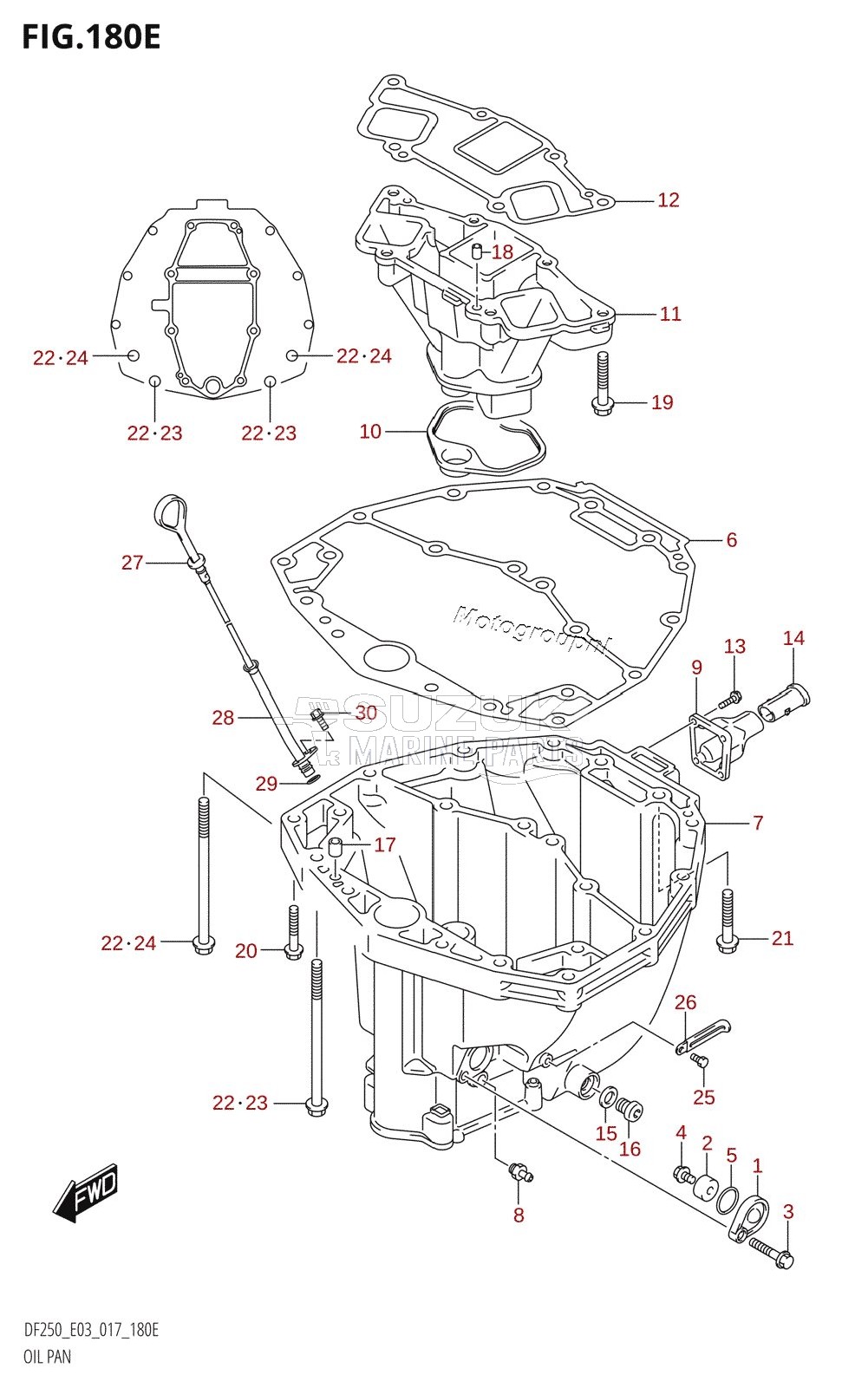 OIL PAN (DF250T:E03)