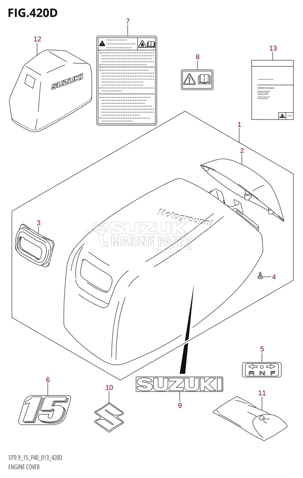 ENGINE COVER (DT15:P40)