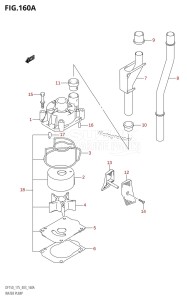 DF150Z From 15002Z-010001 (E03)  2010 drawing WATER PUMP