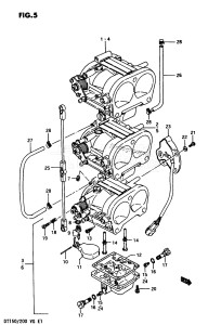 DT200 From 20001-601001 till 602076 ()  1986 drawing CARBURETOR