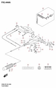 DF20A From 02002F-340001 (E01 E40)  2023 drawing TILLER HANDLE (DF9.9B,DF9.9BTH,DF15A,DF20A:P01,DF20ATH)