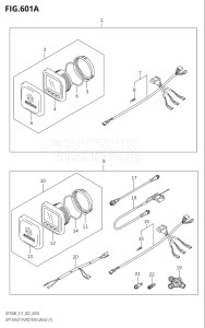 17503F-040001 (2020) 175hp E01 E03 E40-Gen. Export 1 - USA (DF175AT  DF175AT) DF175A drawing OPT:MULTI FUNCTION GAUGE (1) (020,021)