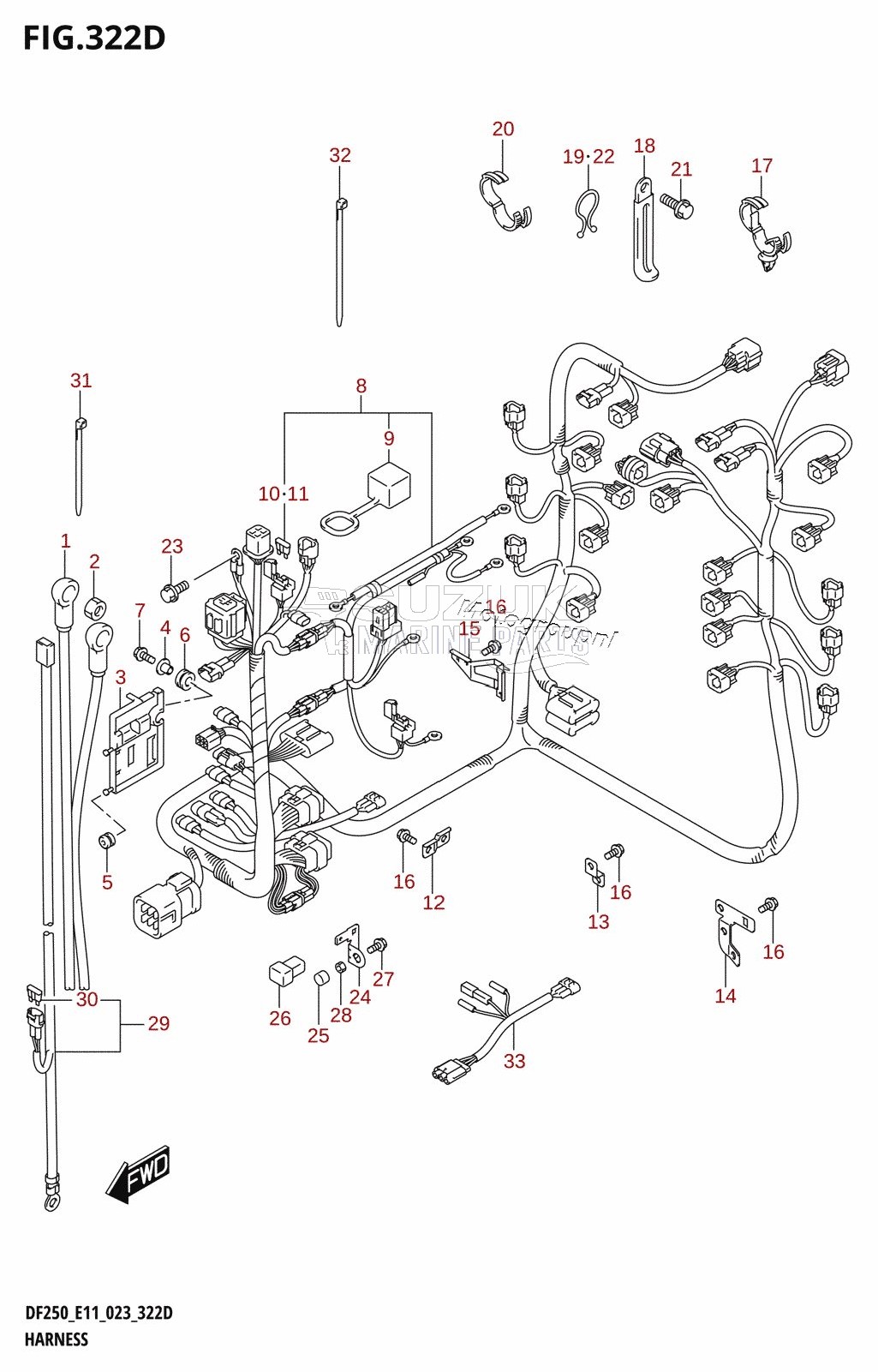 HARNESS (DF250ST)