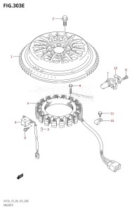 DF150 From 15002F-310001 (E01 E40)  2013 drawing MAGNETO (DF175T:E01)
