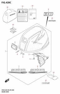 DF25A From 02504F-910001 (P03)  2019 drawing ENGINE COVER (DF30AT,DF30ATH)