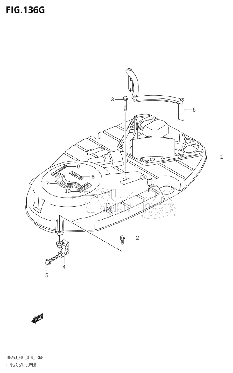 RING GEAR COVER (DF225Z:E01)