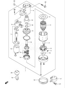  (2003) 115hp - () DF115TL drawing STARTING MOTOR