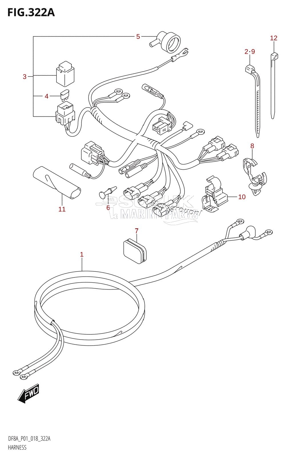 HARNESS (DF8A,DF9.9A)