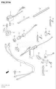 00992F-421001 (2004) 9.9hp P01-Gen. Export 1 (DF9.9K4) DF9.9 drawing RECTIFIER (K4)