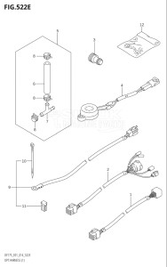 15002Z-410001 (2014) 150hp E40-Costa Rica (DF150ZG) DF150ZG drawing OPT:HARNESS (1) (DF150Z:E01)
