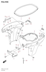 05003F-910001 (2019) 50hp E01-Gen. Export 1 (DF50AT  DF50ATH) DF50A drawing SIDE COVER (DF60A:E01)