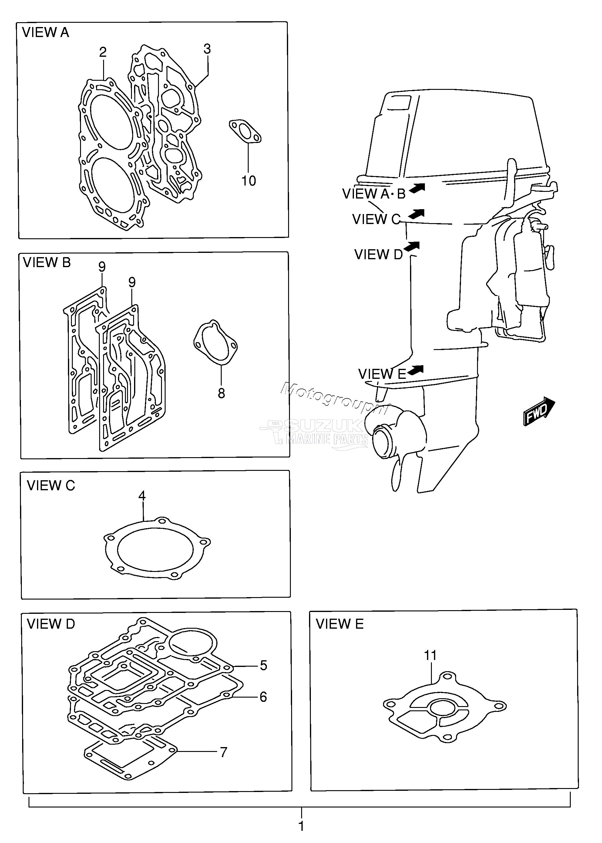 OPT : GASKET SET