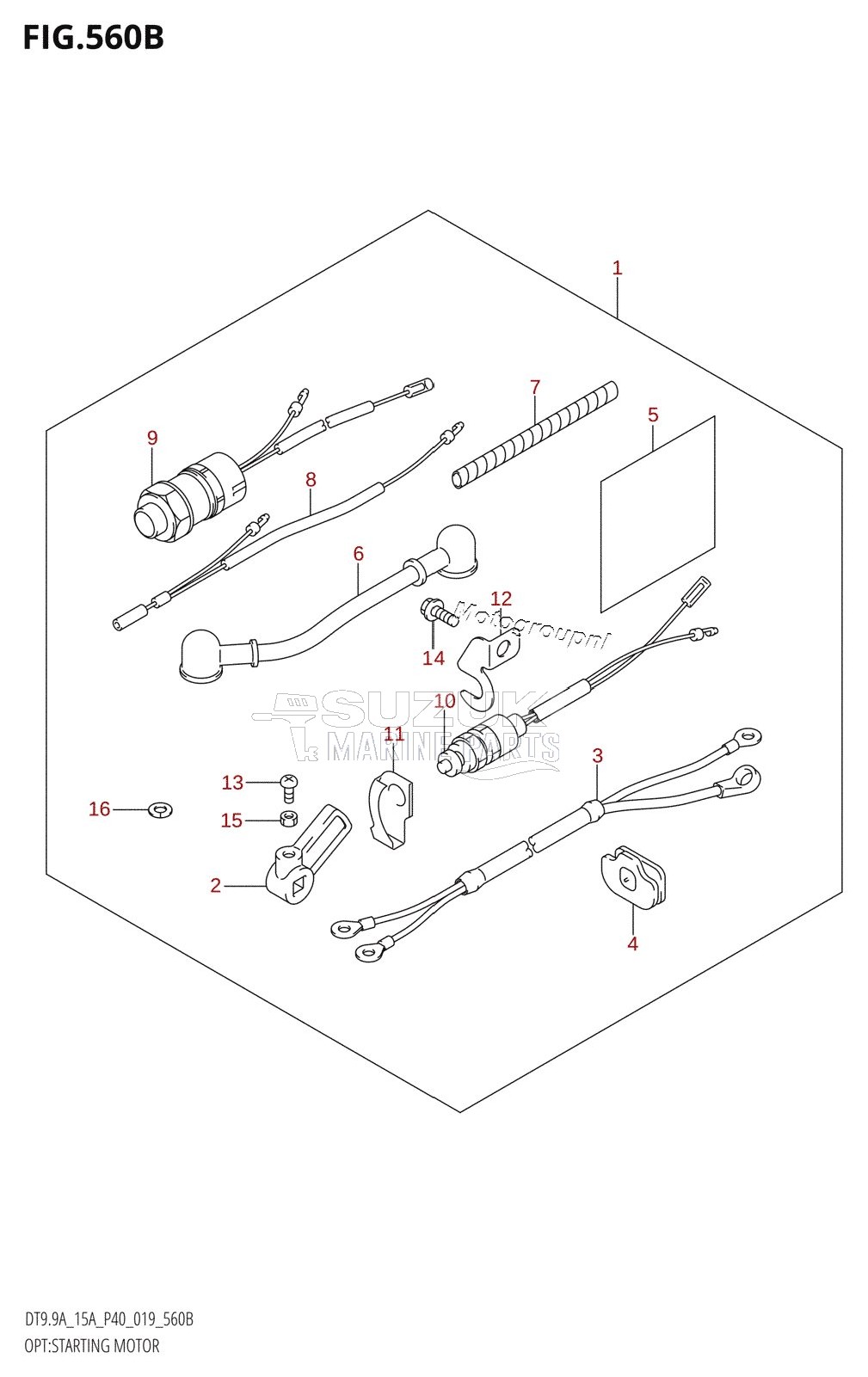 OPT:STARTING MOTOR (DT9.9A:P40,DT15A:P40)